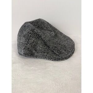 BABEYOND Gray Herringbone Newsboy Flat Cap Size 59